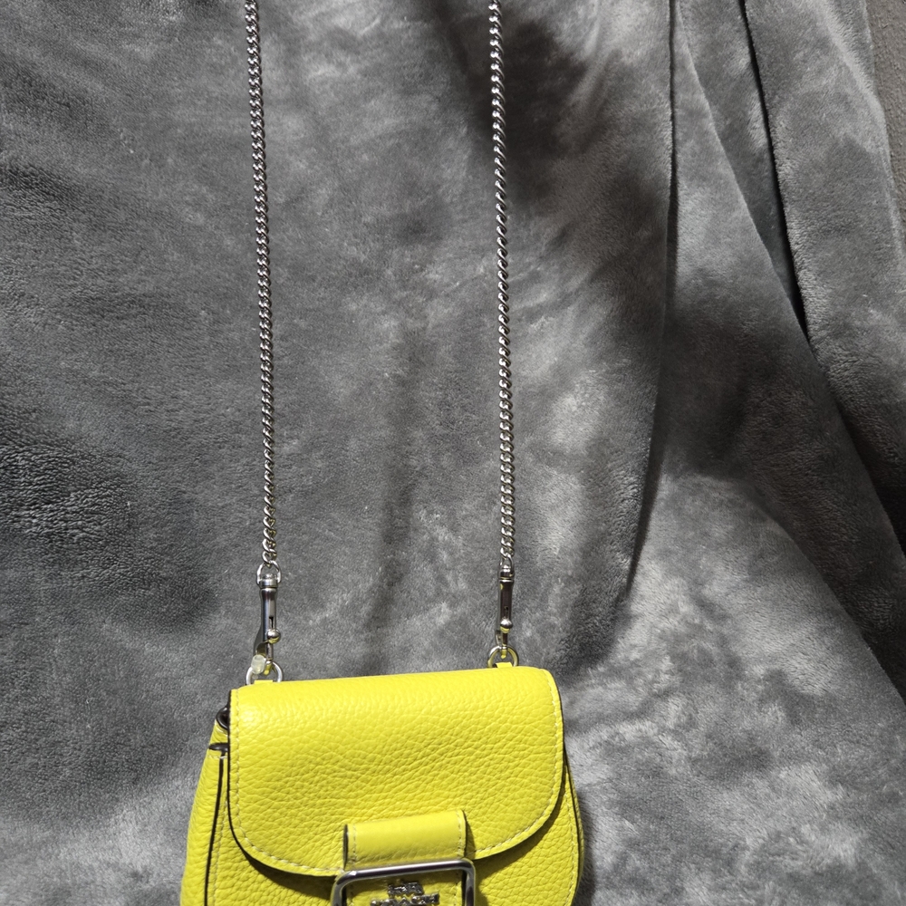 Coach Yellow Leather Crossbody Bag - Picture 4 of 7